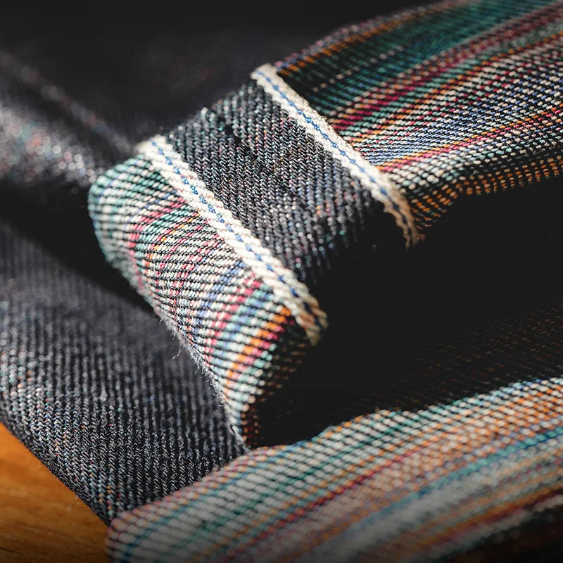 13.5oz Heavyweight Selvedge Raw Denim Jeans - Cotton Straight Leg