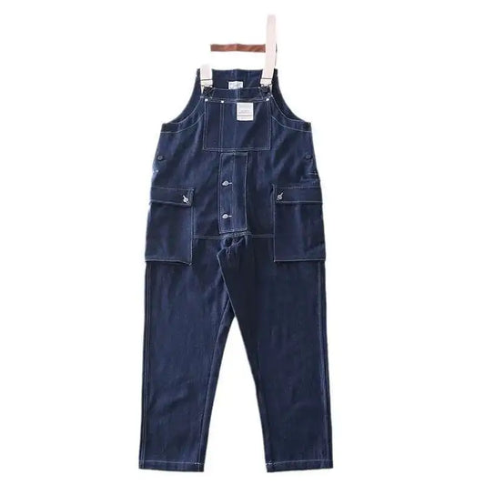 Men's Vintage Workwear Denim Overalls