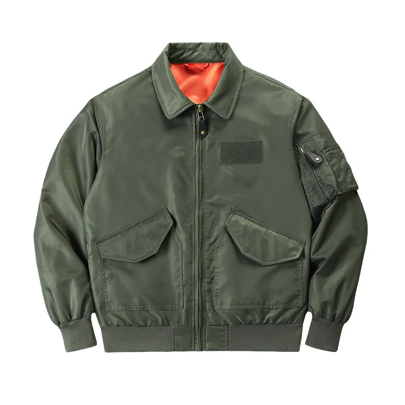 Lightweight Retro American Pilot Bomber Jacket