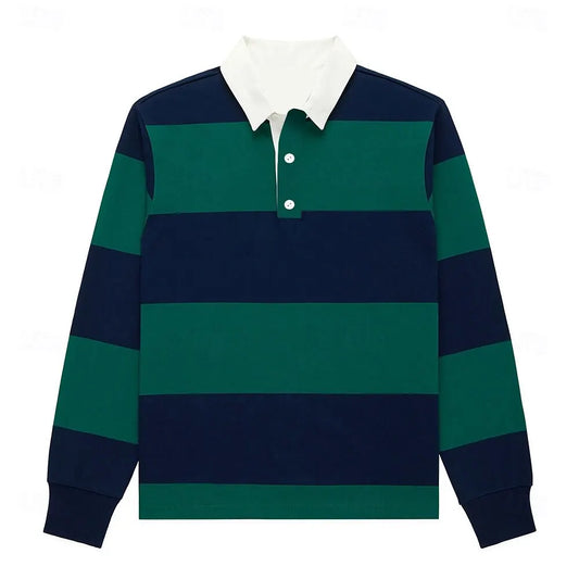 Striped Rugby Polo Shirts