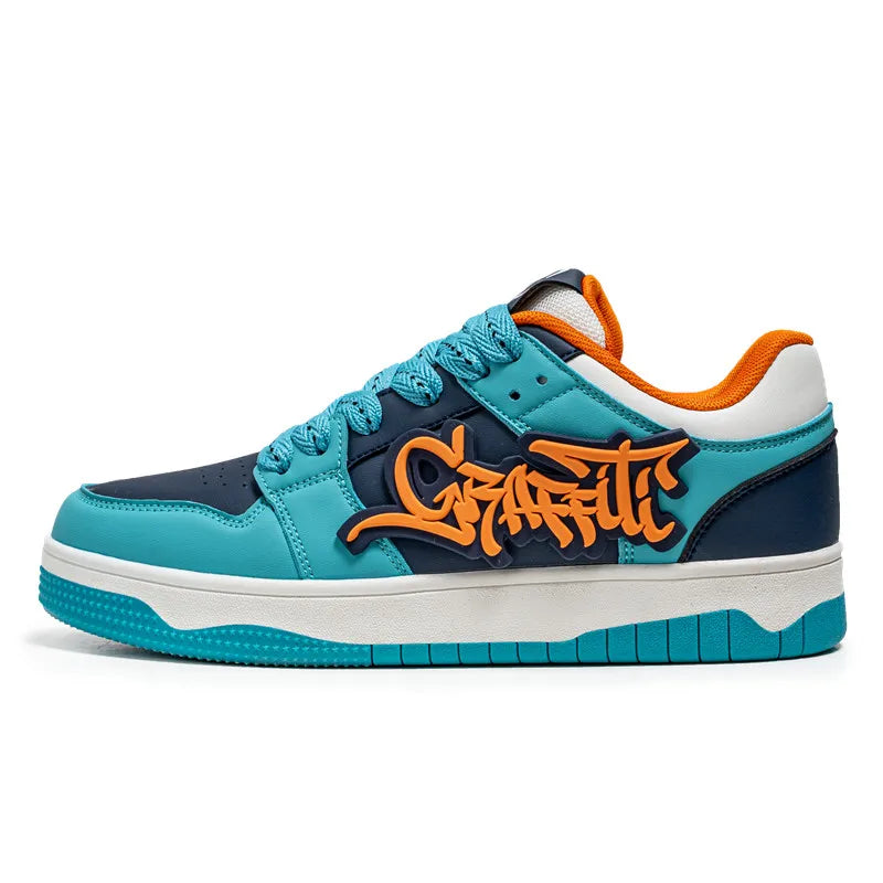 Skateboard Shoes - Loud Graffiti Pattern