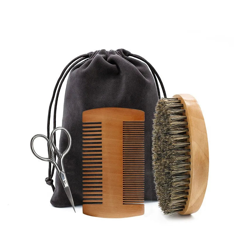 Boar Bristle Shaving Brush Grooming Kits