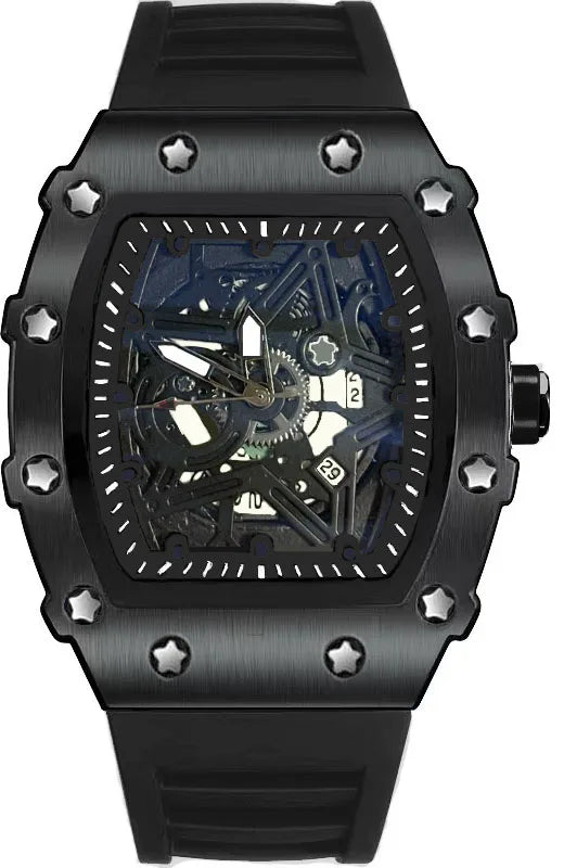 Men's Light Luminous Wine Barrel Shaped Quartz Watch