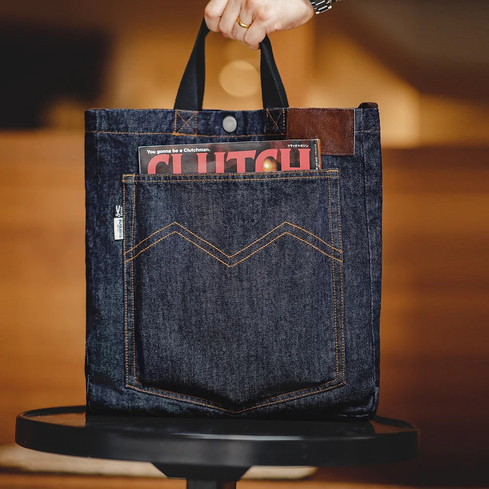 Retro 14oz Denim Bags Single Shoulder Crossbody Tote Bag