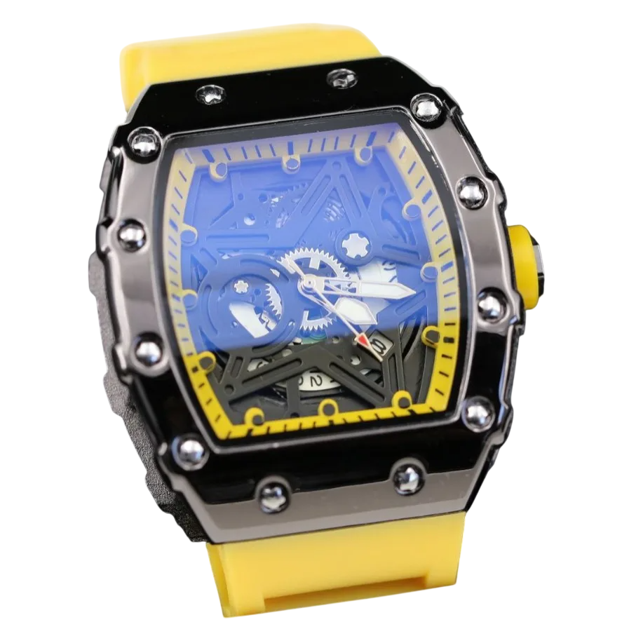Men's Light Luminous Wine Barrel Shaped Quartz Watch
