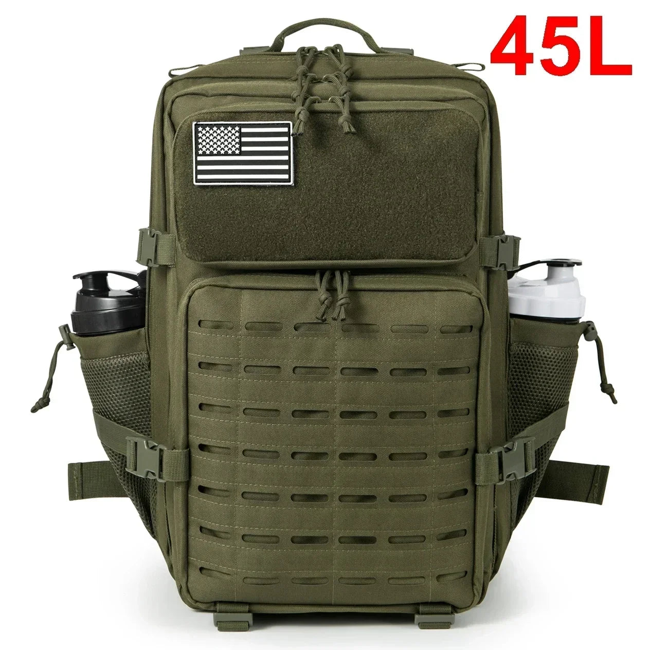 Tactical Backpack 25L 45L For Men And Women With MOLLE Cup Holders