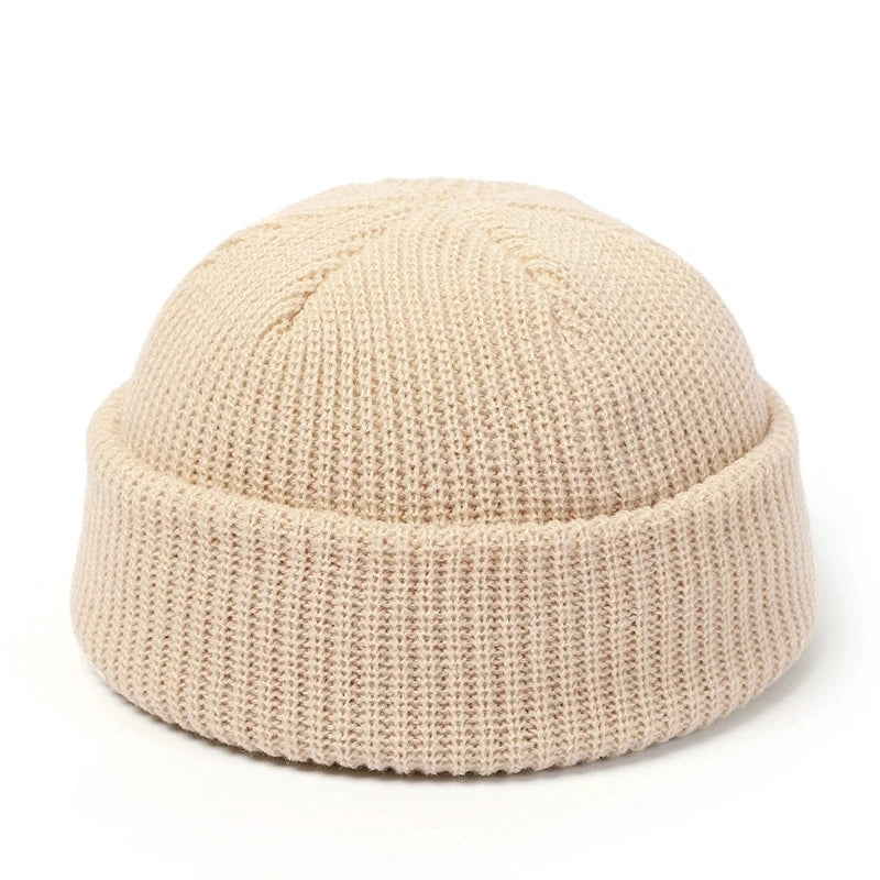 Knitted Wool Hat - Simple Warm Skully Beanie