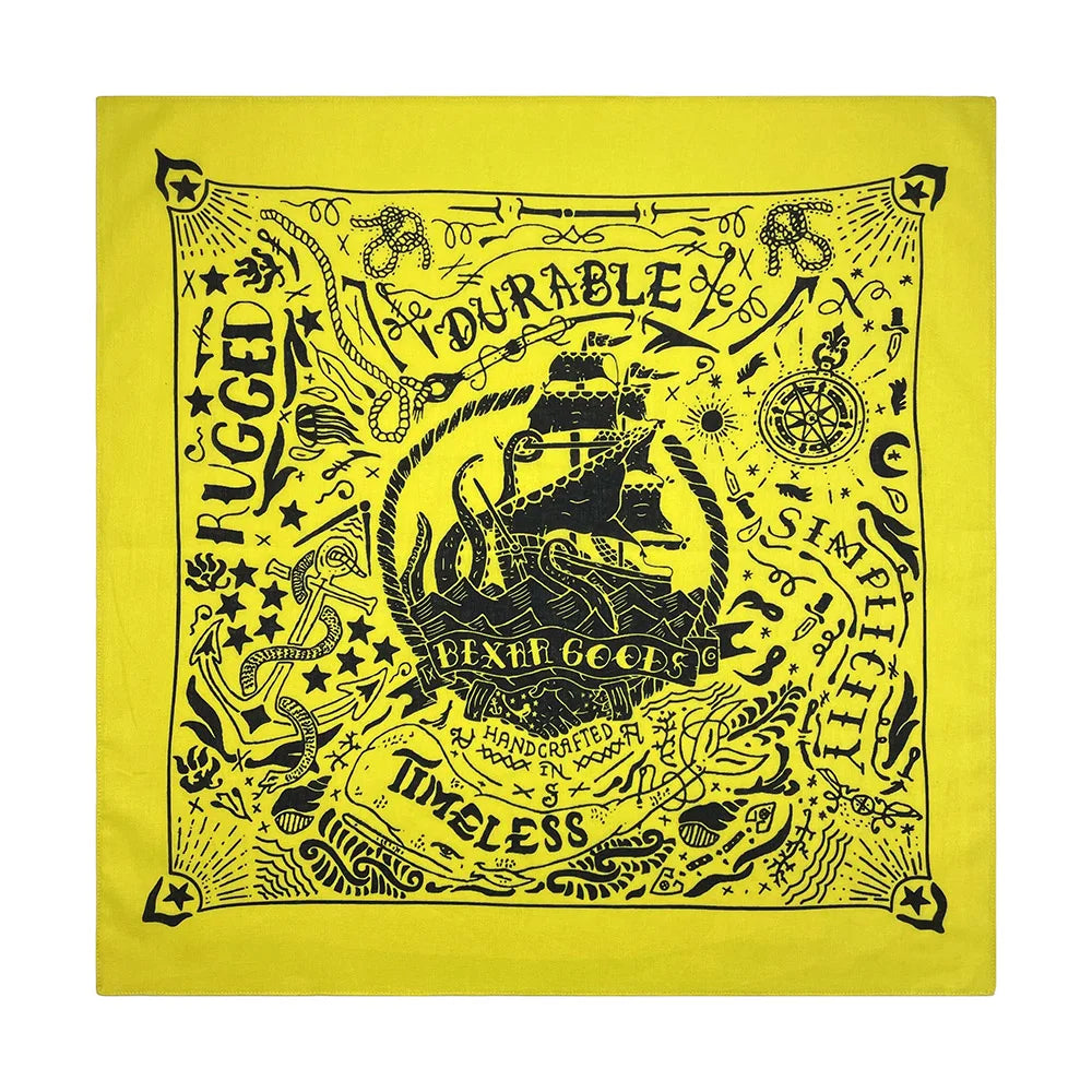 Nautical Print Cotton Bandana