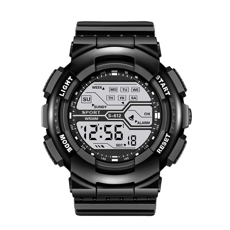 Men's Sport Watch - Multifunction Large LED Screen Electronic & Waterproof