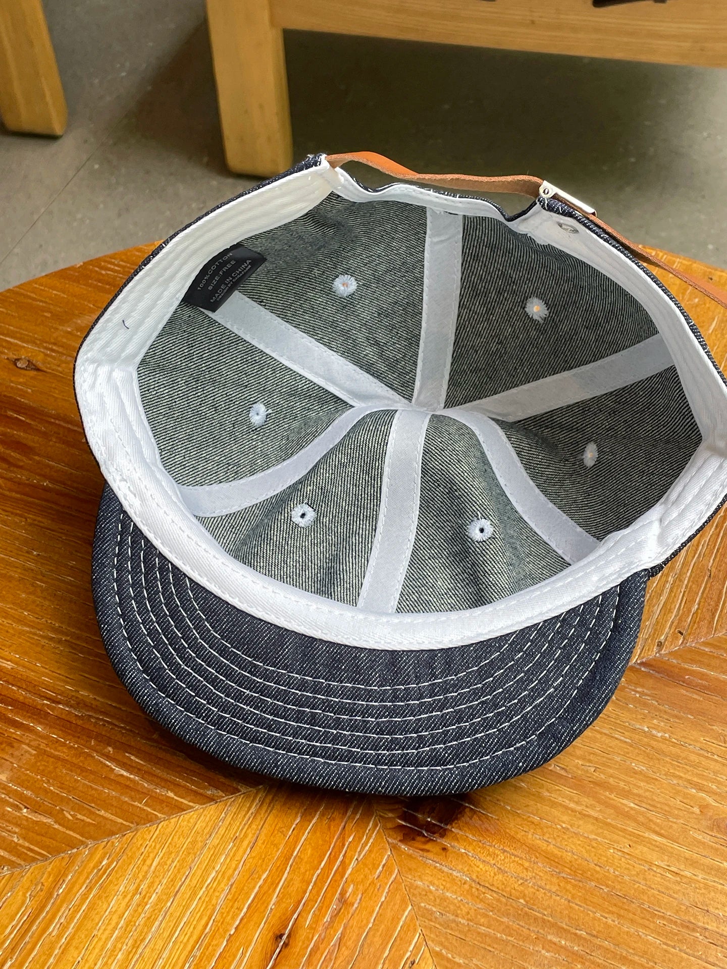 Denim Short Brim Baseball Cap