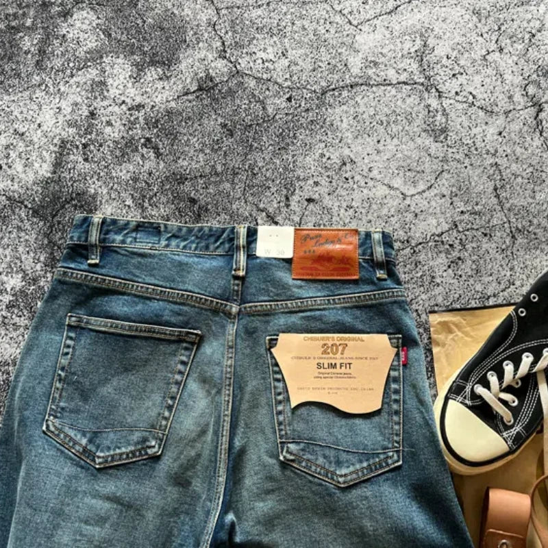 14oz American Classic Fit Straight Leg Selvedge Denim - Heavyweight