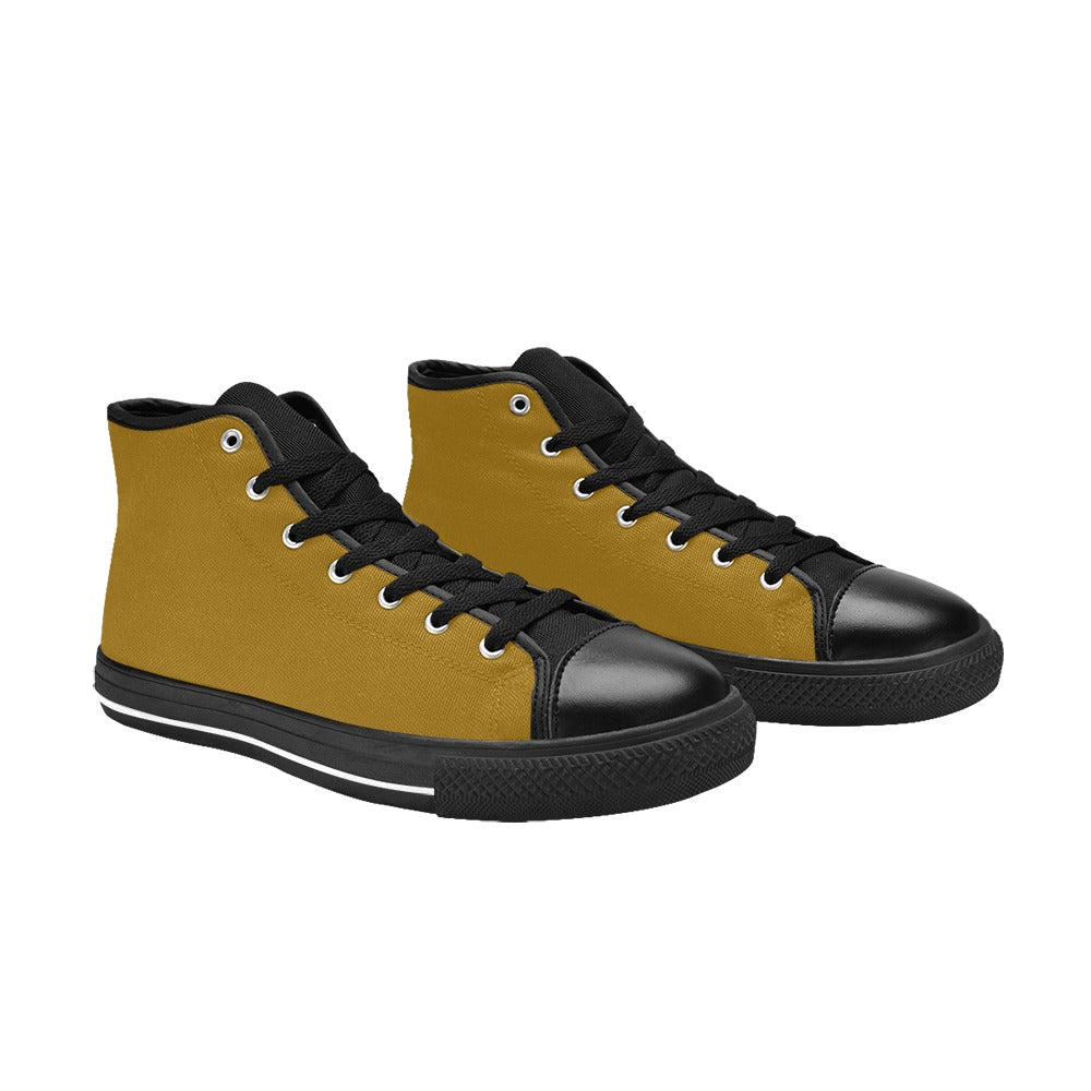 High Top Canvas Men's Shoes - Goldenrod/Mustard