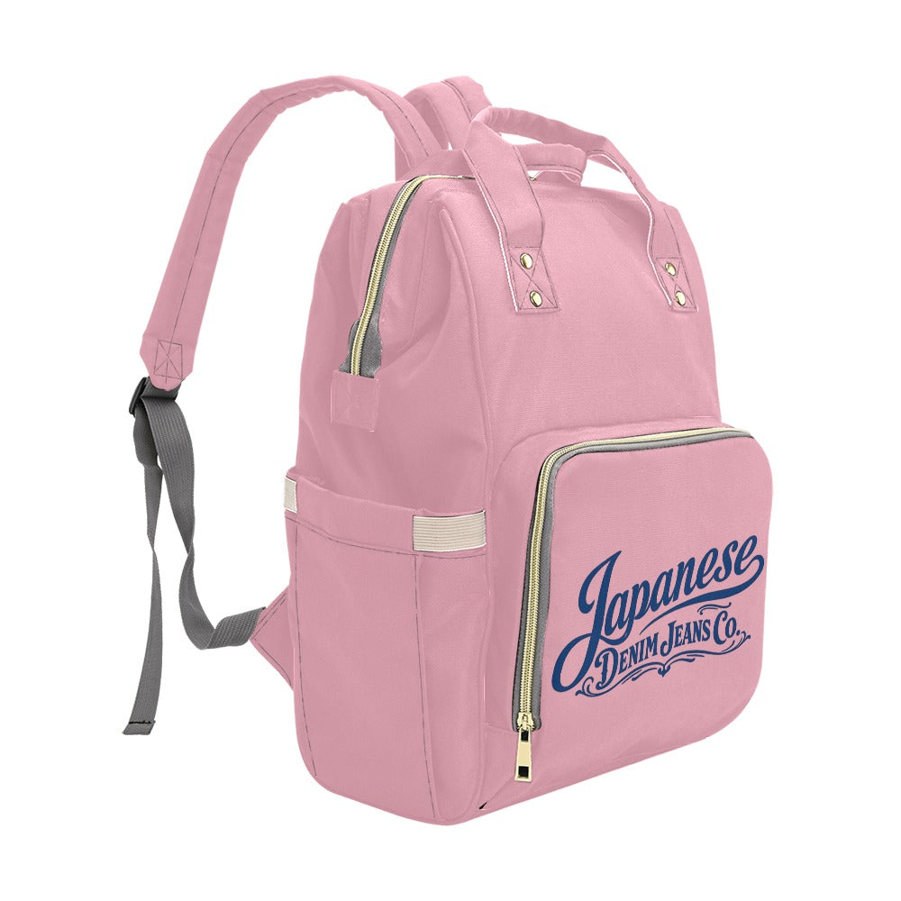 Japanese Denim Jeans Logo Backpack
