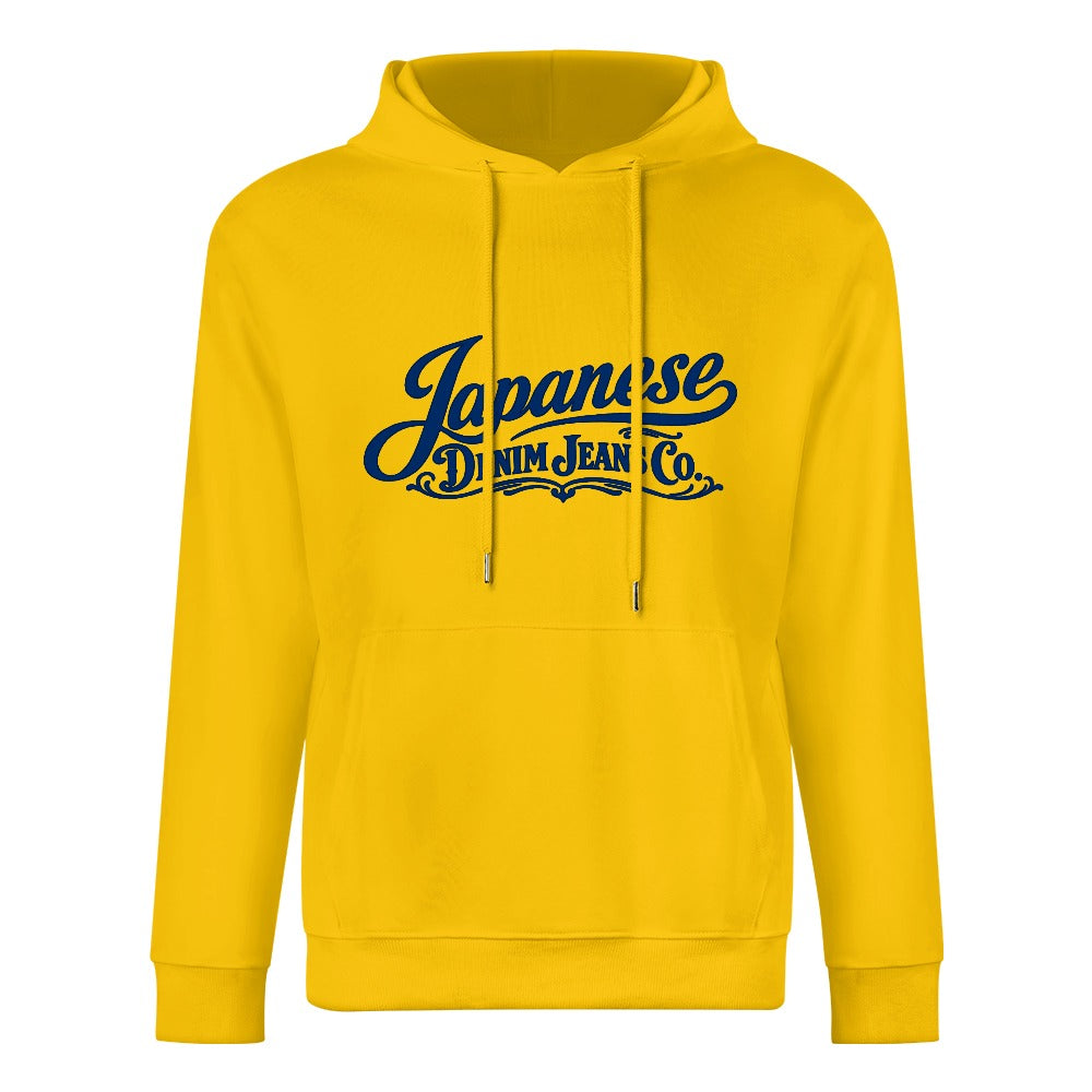 Japanese Denim Jeans Co Pure Cotton Hoodie - Yellow