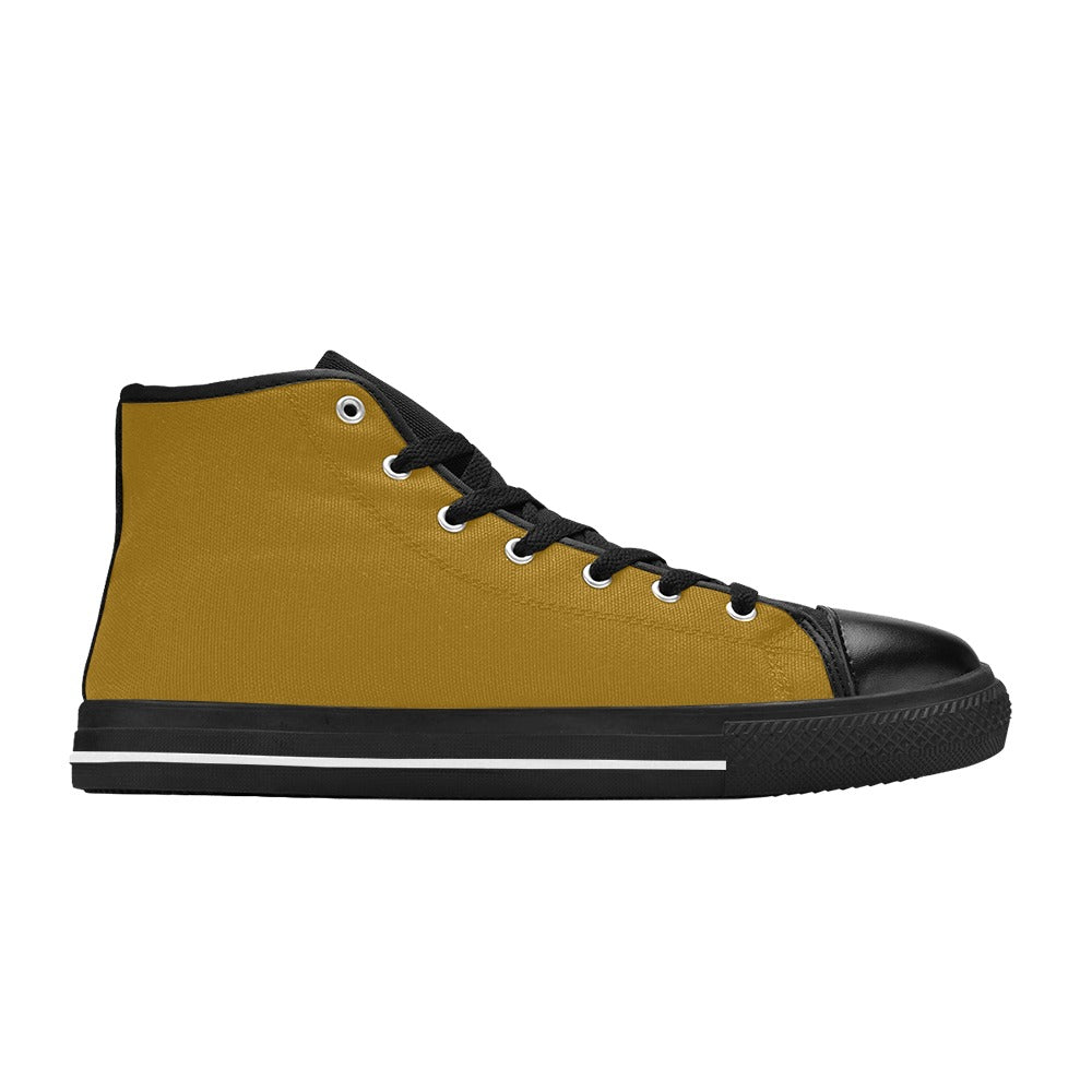 High Top Canvas Men's Shoes - Goldenrod/Mustard