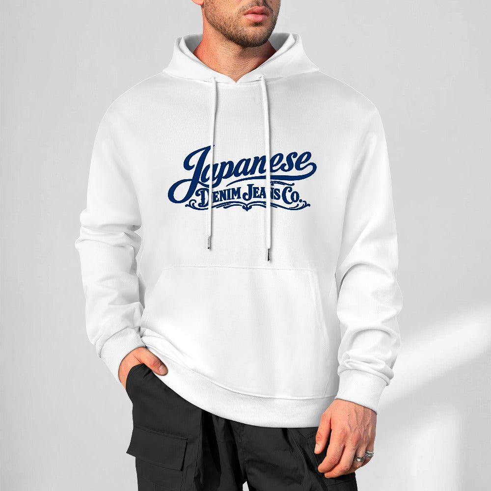 Japanese Denim Jeans Co. Pure Cotton Hoodie - White