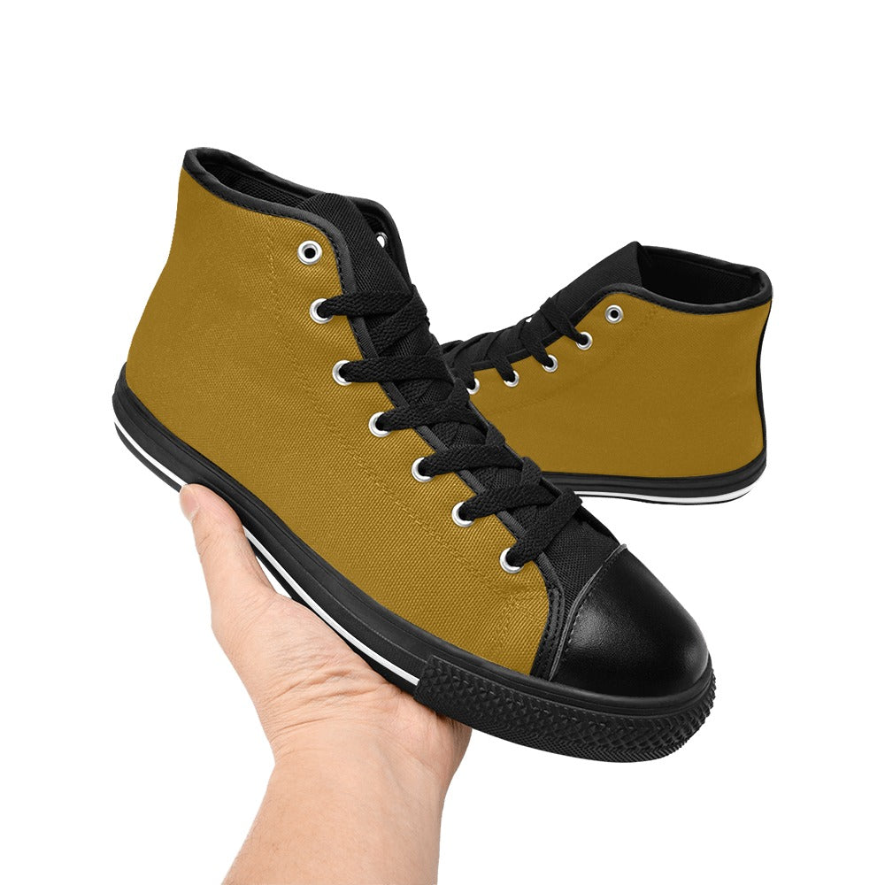 High Top Canvas Men's Shoes - Goldenrod/Mustard
