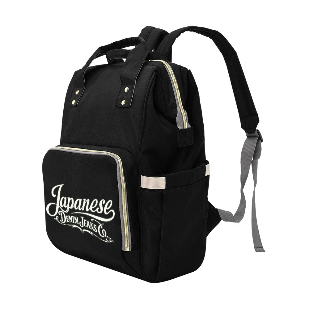 Japanese Denim Jeans Logo Backpack
