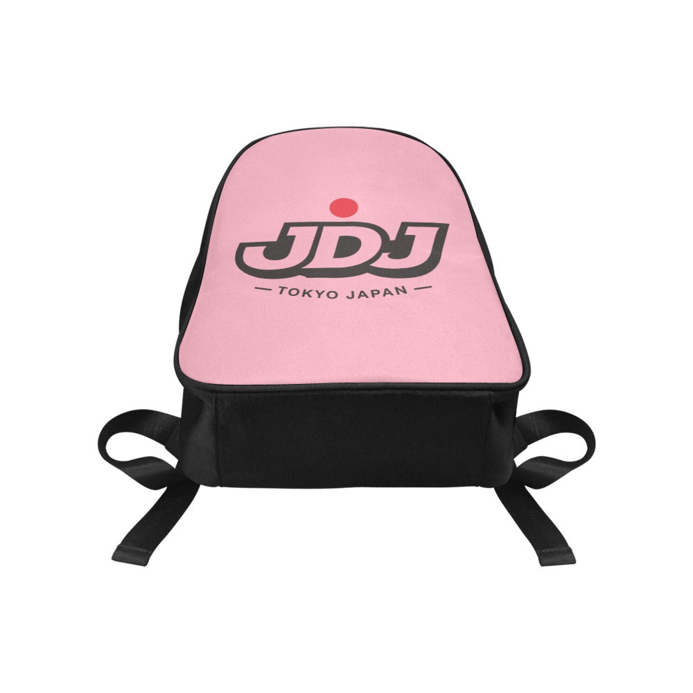 JDJ Logo Canvas Backpack Durable Cotton With Laptop Compartment