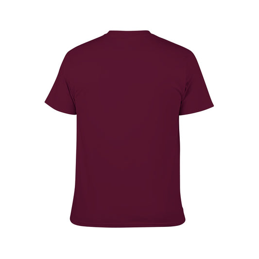 Oxford Denim Bear Mens Short Sleeve Cotton T-Shirt - Maroon