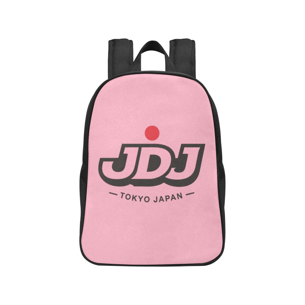 JDJ Logo Canvas Backpack Durable Cotton With Laptop Compartment