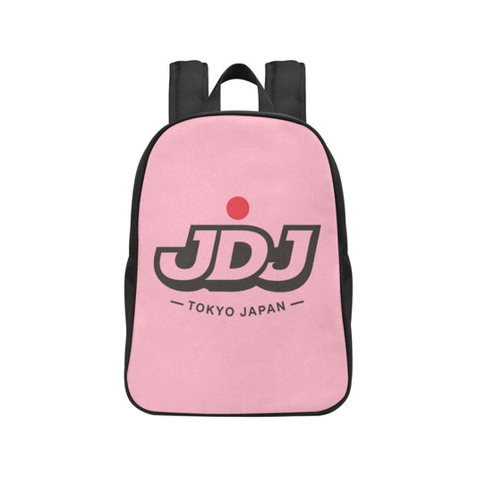 JDJ Logo Canvas Backpack Durable Cotton With Laptop Compartment