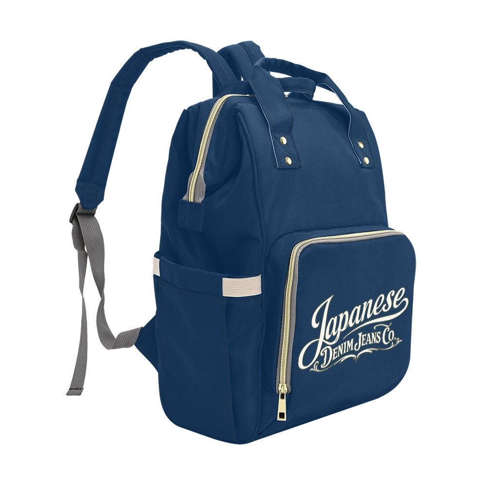 Japanese Denim Jeans Logo Backpack