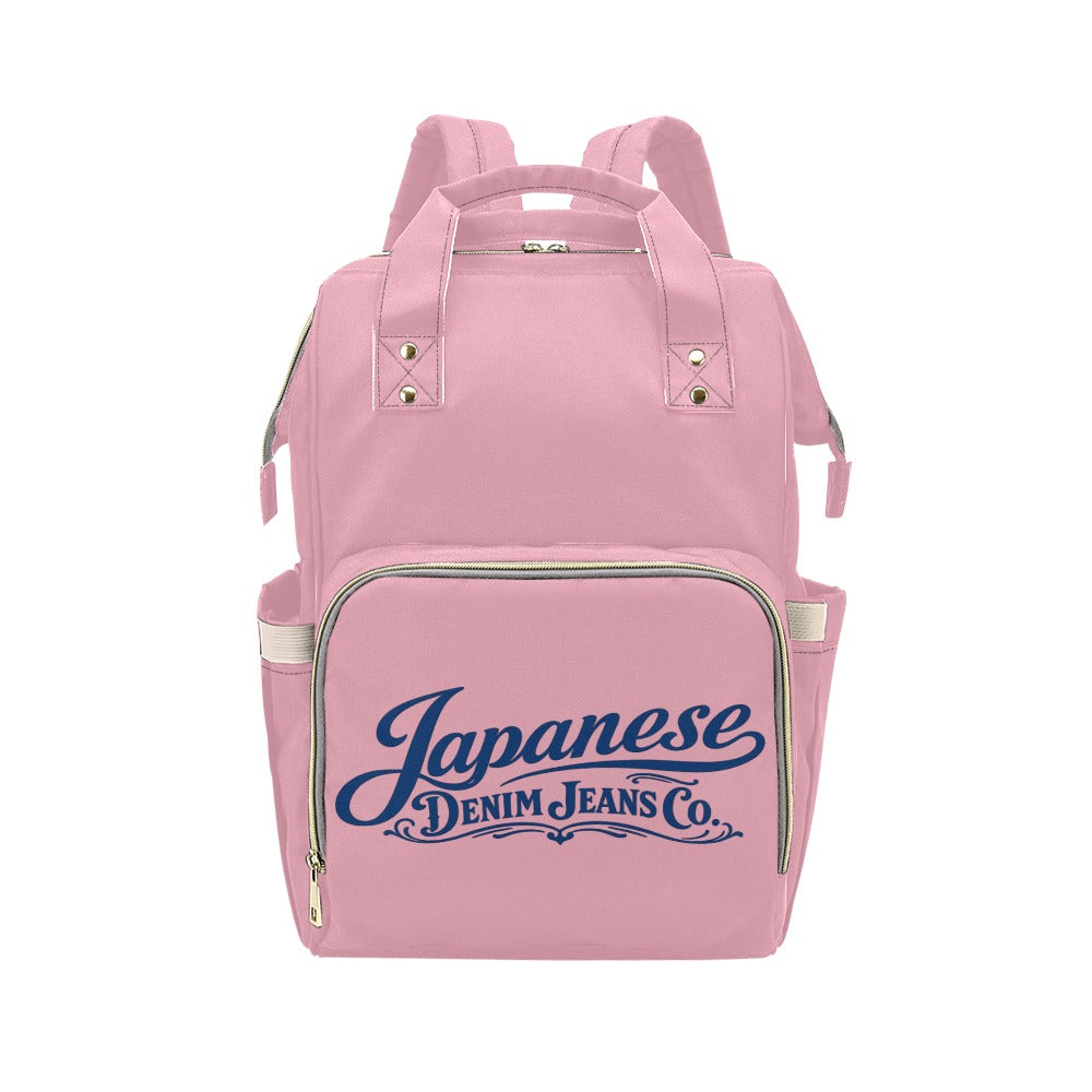 Japanese Denim Jeans Logo Backpack