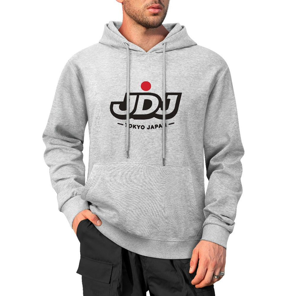 JDJ Tokyo Logo Pure Cotton Hoodie - Gray