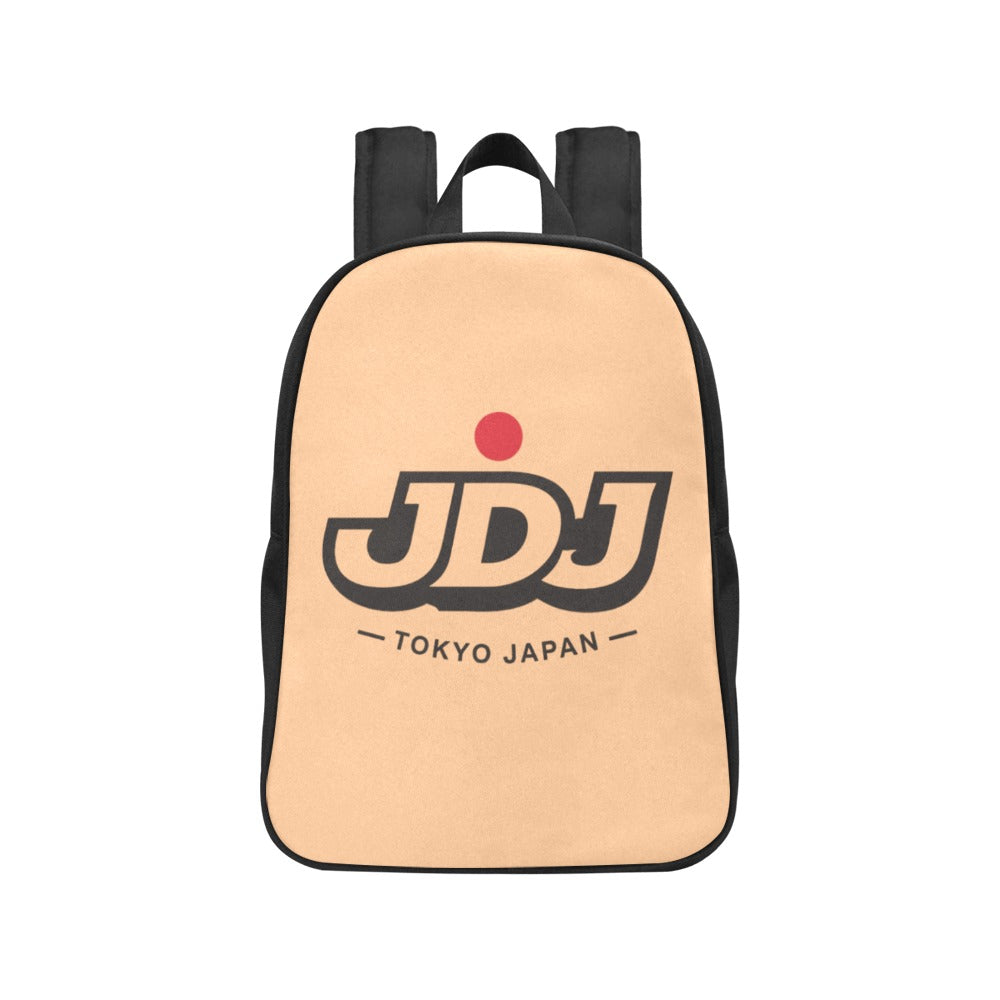 JDJ Logo Canvas Backpack Durable Cotton With Laptop Compartment