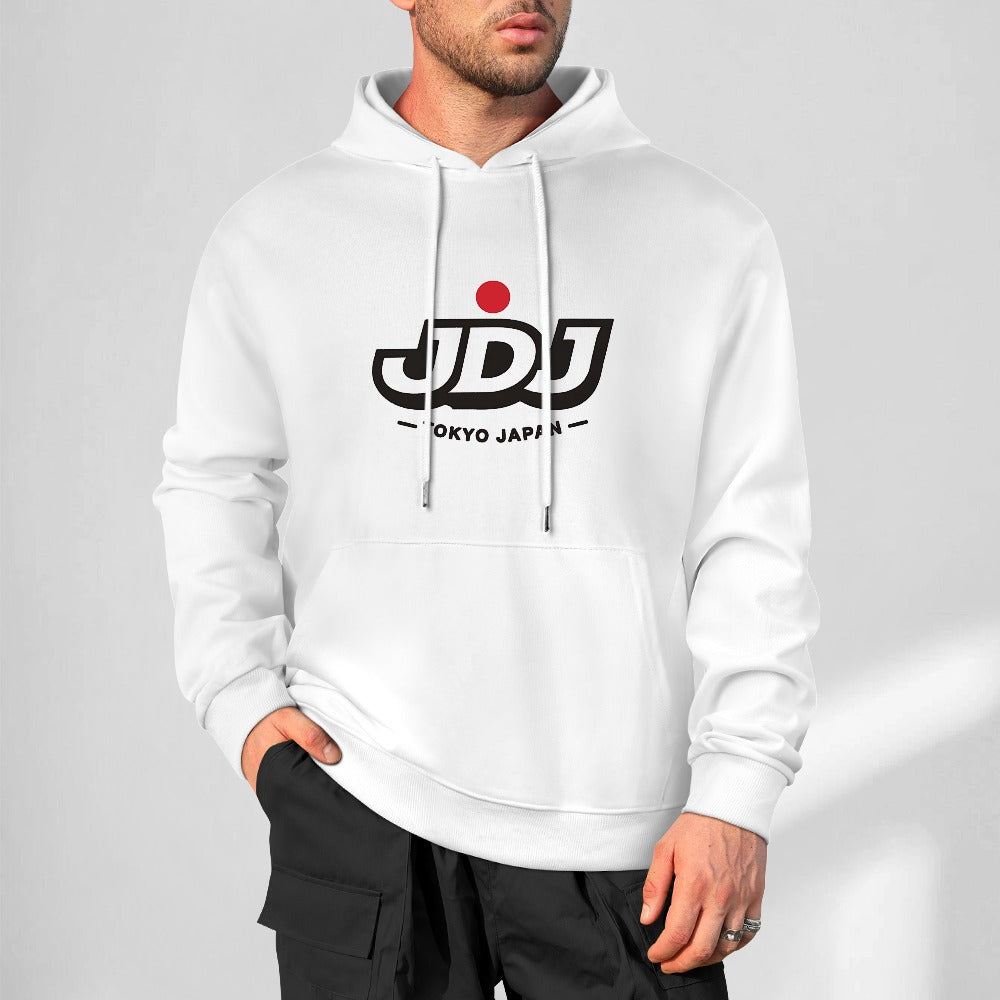 JDJ Tokyo Logo Pure Cotton Hoodie White