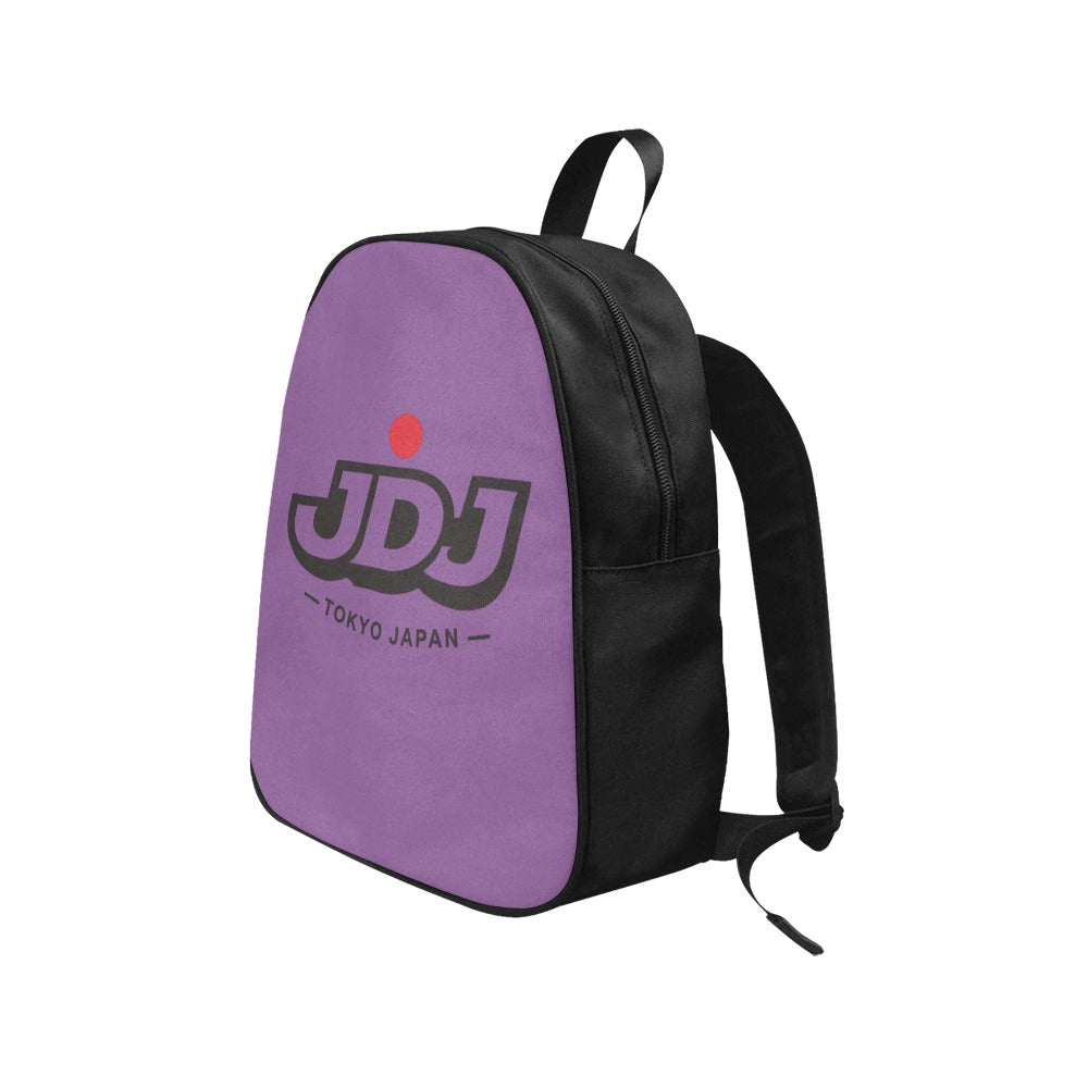 JDJ Logo Canvas Backpack Durable Cotton With Laptop Compartment
