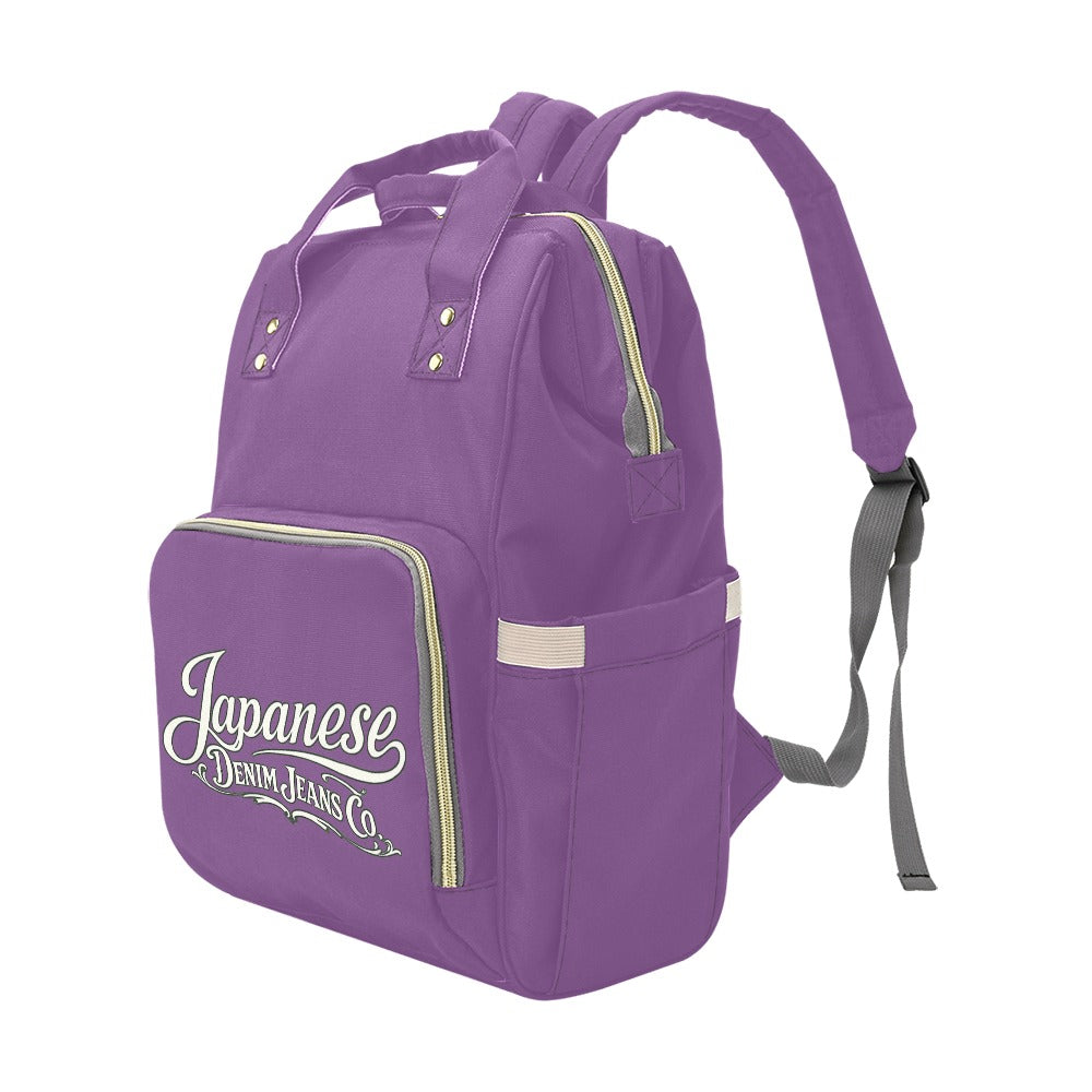 Japanese Denim Jeans Logo Backpack