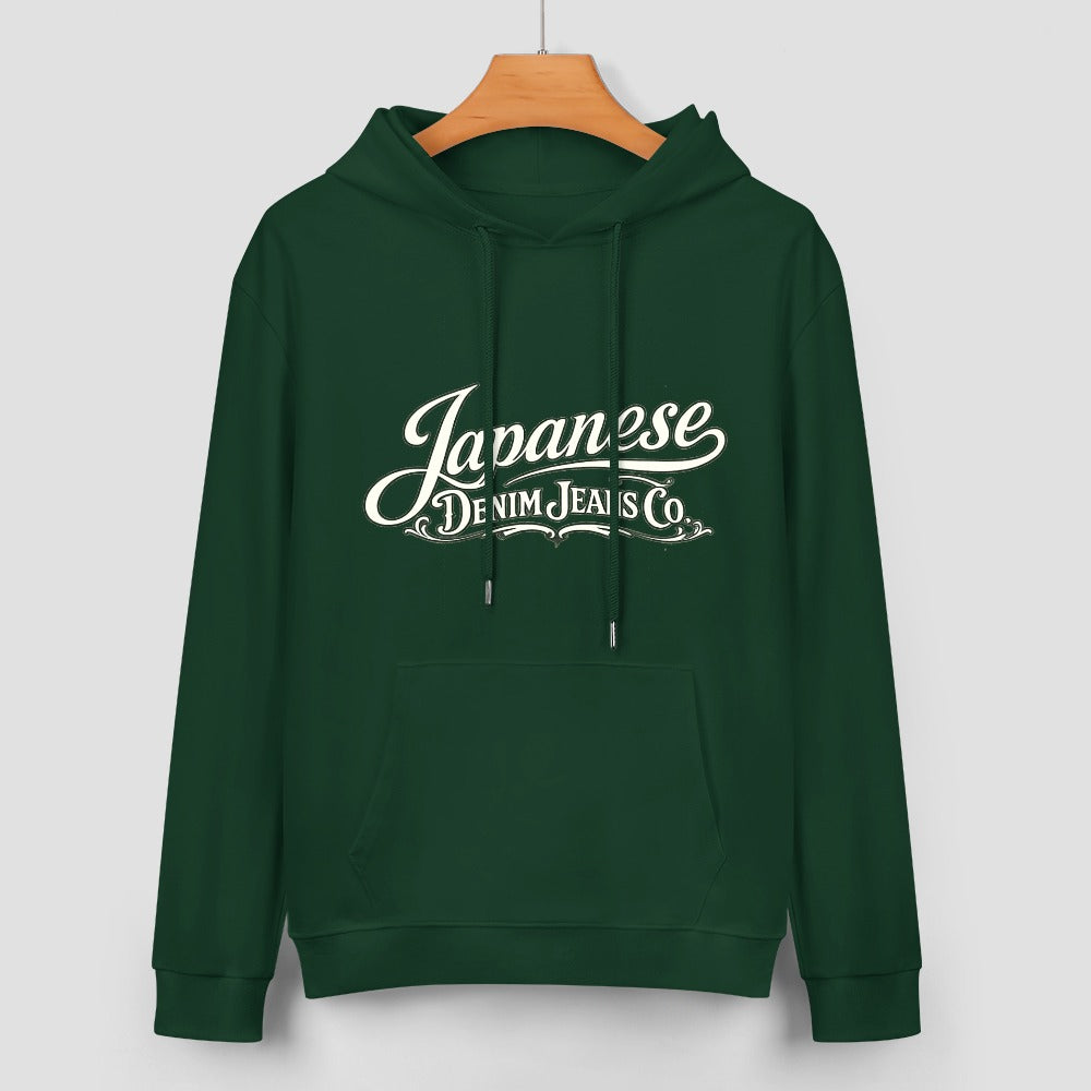 Japanese Denim Jeans Co Pure Cotton Hoodie - Green