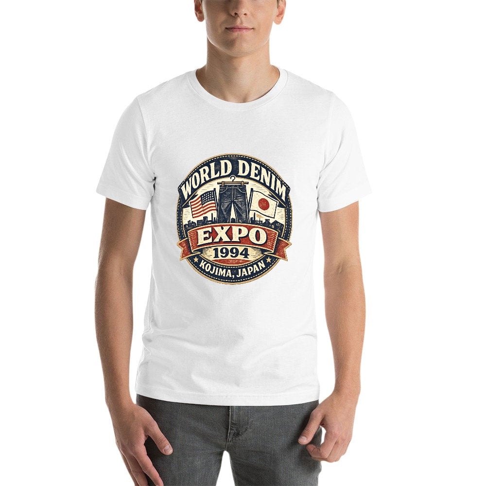 World Denim Expo 1994 Short Sleeve Cotton T-Shirt - White