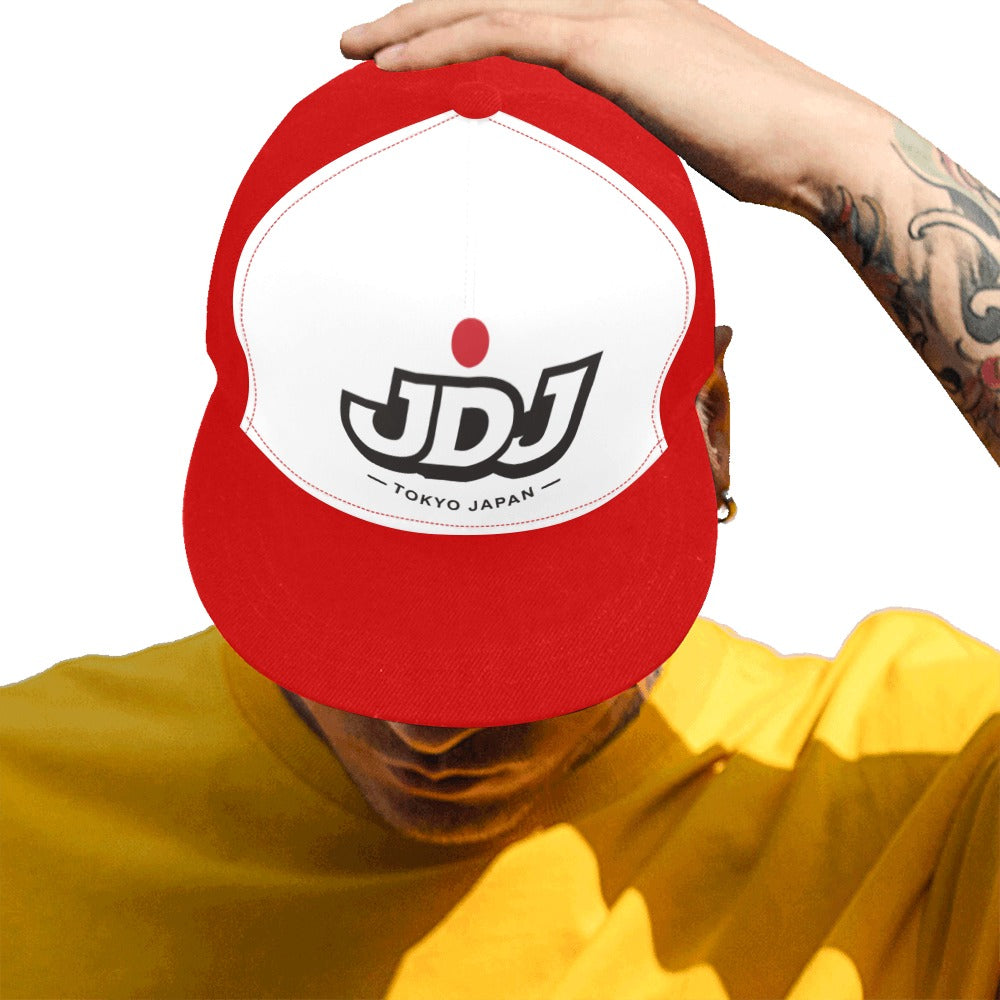 JDJ Logo Peach Suede Unisex Snapback Hat