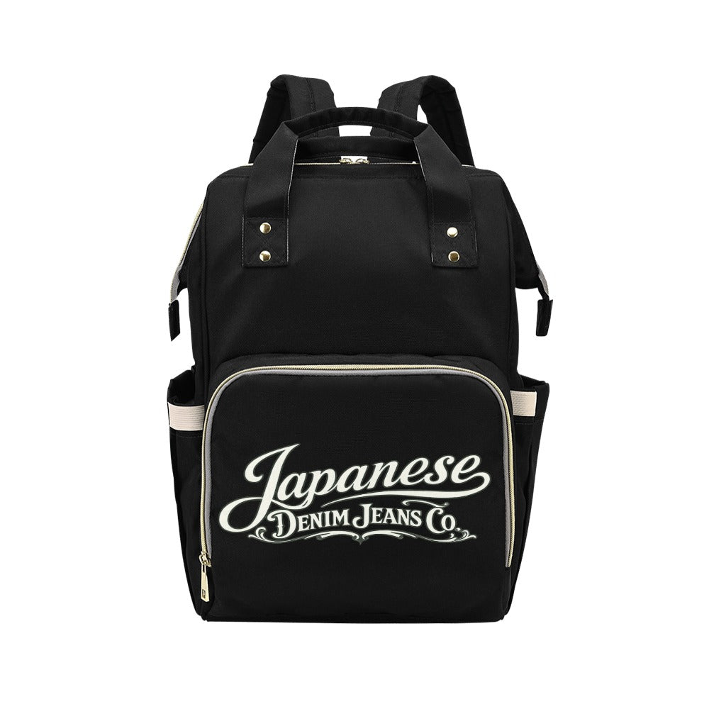 Japanese Denim Jeans Logo Backpack