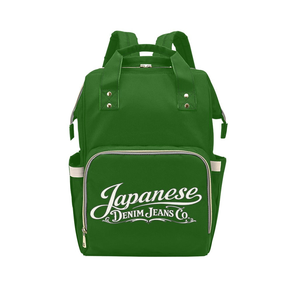 Japanese Denim Jeans Logo Backpack