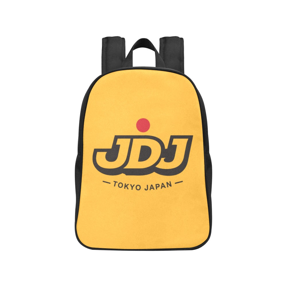 JDJ Logo Canvas Backpack Durable Cotton With Laptop Compartment