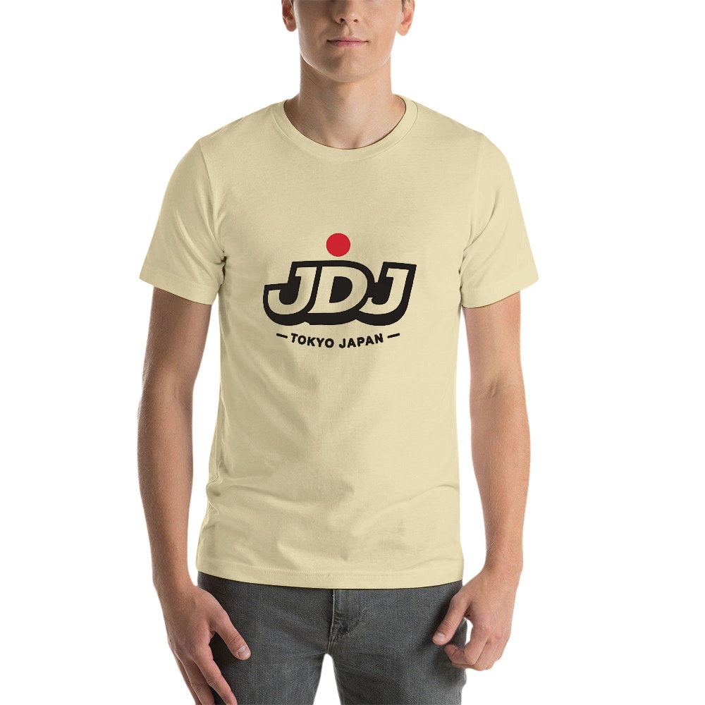 JDJ Logo Men's Short Sleeve T-Shirt 100% Cotton - Sand Color