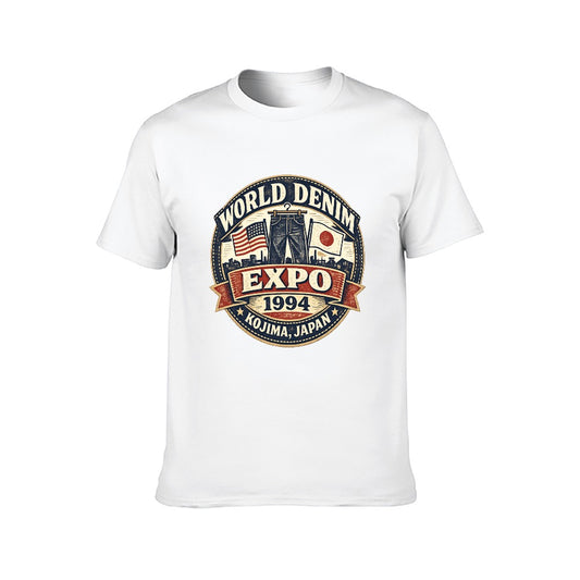World Denim Expo 1994 Short Sleeve Cotton T-Shirt - White