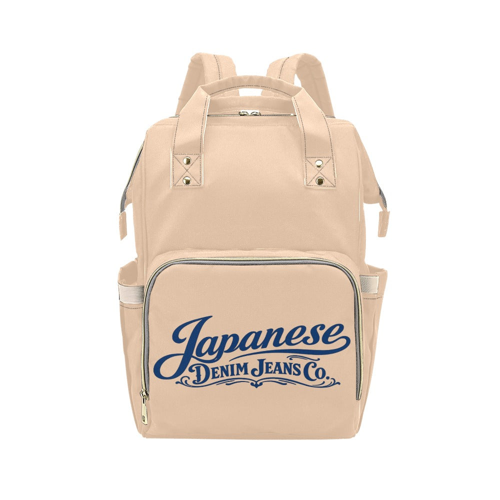 Japanese Denim Jeans Logo Backpack