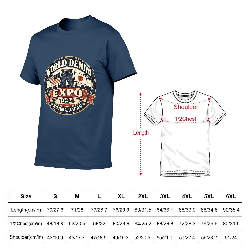 World Denim Expo 1994 Short Sleeve T Shirt - Navy Blue