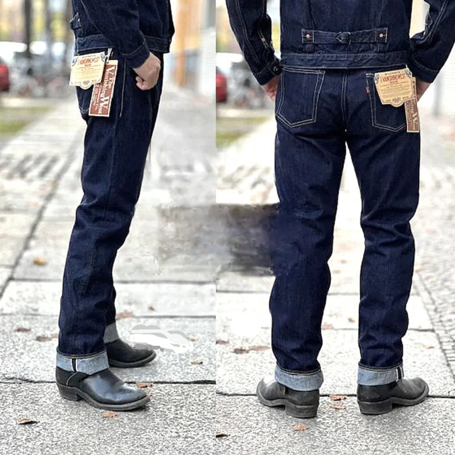 1951 14oz Five-Bag Indigo Retro Selvedge Denim Jeans